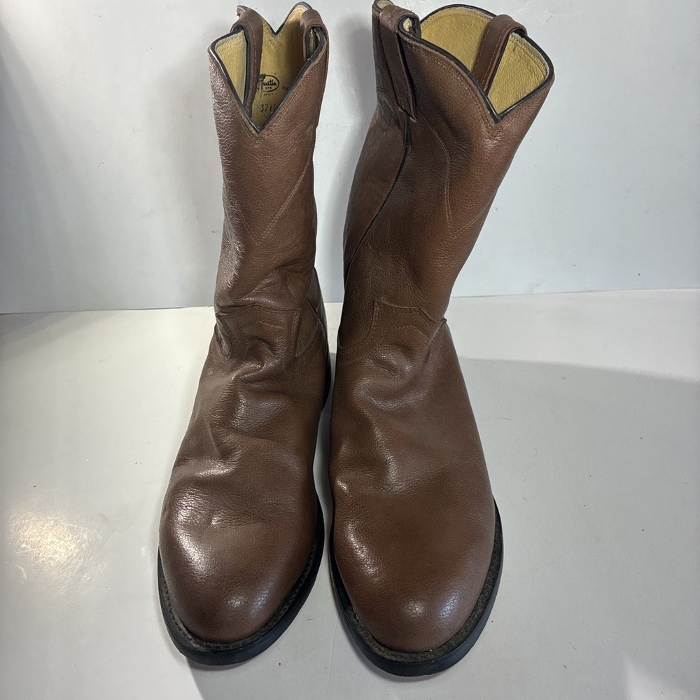 Justin's Roper Boots Size 10D 3714 Brown - Picture 3 of 11